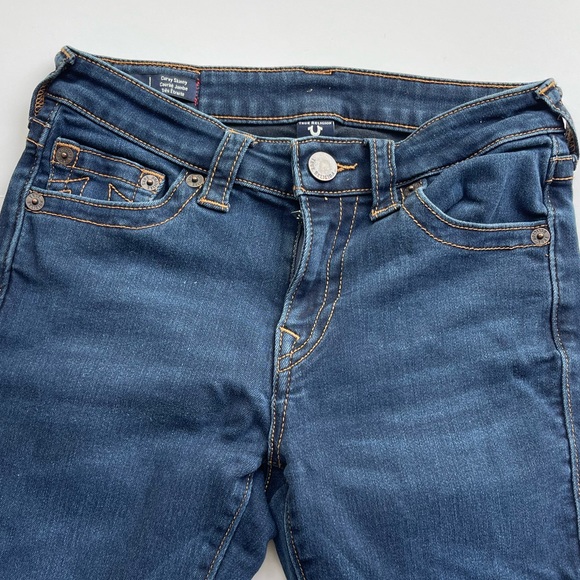 $149 True Religion 27 Jennie Mid Ride Curvy Skinny Jean Denim Stretchy - Picture 2 of 4